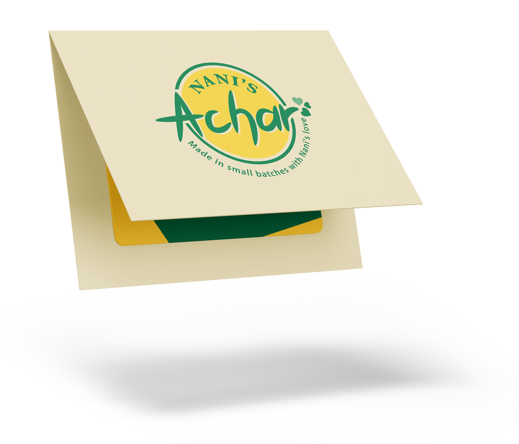 Nani's Achar Virtual Gift Card.
